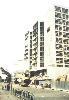 Centralbanken i Colombo bombad den 31 Januari 1996.