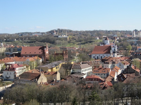 Vilnius från Gediminas hill, Vilnius.