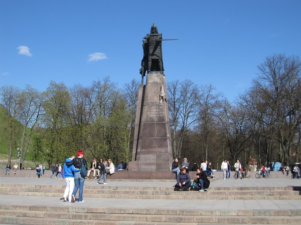Equestrian statue of Gediminas, Vilnius.