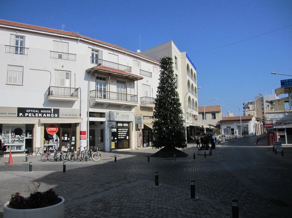 Julstämning  i centrala Larnaka.