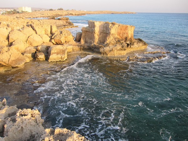 Stranden i närheten av Vingresors hotell i Agia Napa.