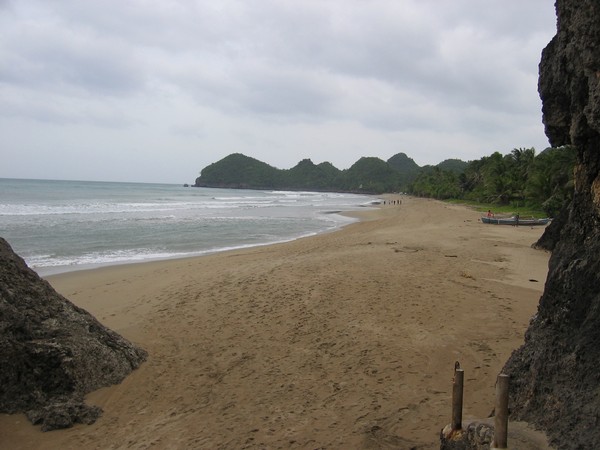 Sugar beach, Sipalay, Negros. Vädret gör att stranden inte alls är så vacker på bilden som den borde vara!