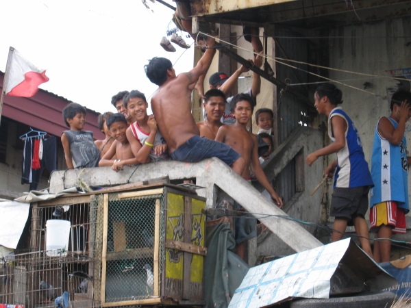 Livet i slummen, North Port District, Manila.