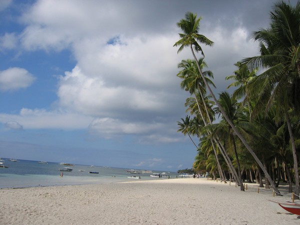 Alona beach östra änden, Panglao, Bohol.