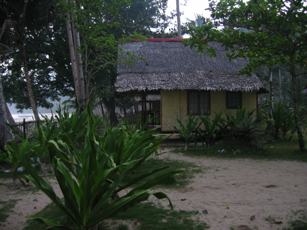 Mitt boende på Sabang Beach, Palawan.