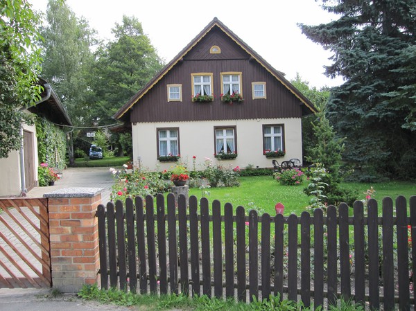 Traditionellt hus, Lübbenau, Spreewald.