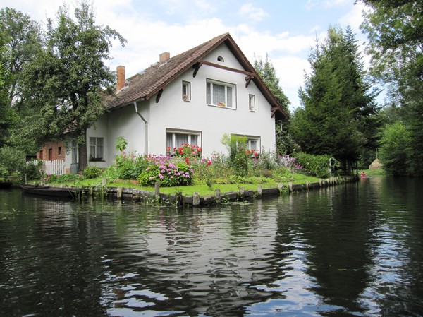 Traditionellt hus, Lübbenau, Spreewald.