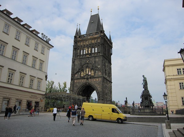 Brotornet på Charles Bridge (Staré Mesto-sidan).