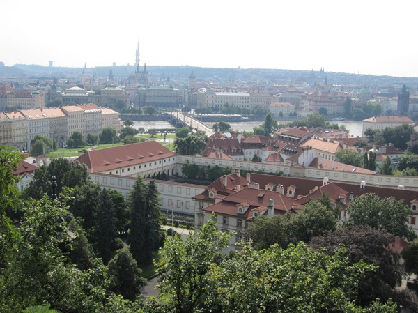 Utsikt från Prague Castle.