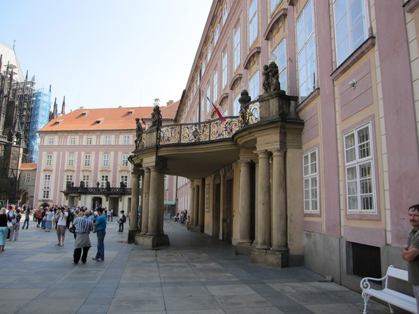 Third courtyard, St Vitus Cathedral, Prague Castle.