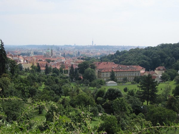 Utsikt från slottstrappan, Prague Castle.