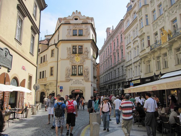 Gamla staden i Prag, en söndag eftermiddag, sommaren 2010.