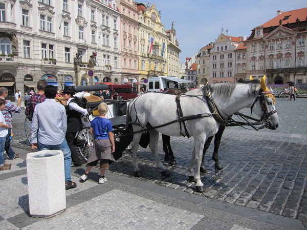 Gamla staden i Prag, en söndag eftermiddag, sommaren 2010.