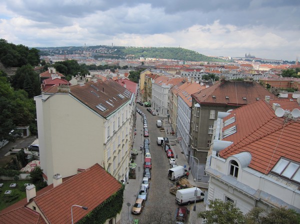 Utsikt från Vysehrad Castle.