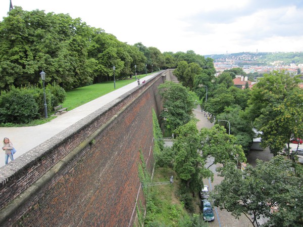 Del av slottsmuren, Vysehrad Castle.