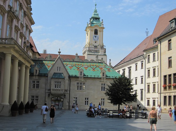 Apponyi Palace och gamla stadshuset, Bratislava.