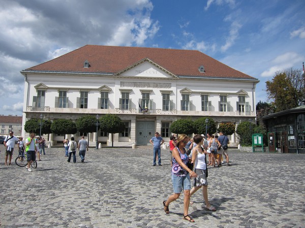 Sándor Palace, Budapest castle district.