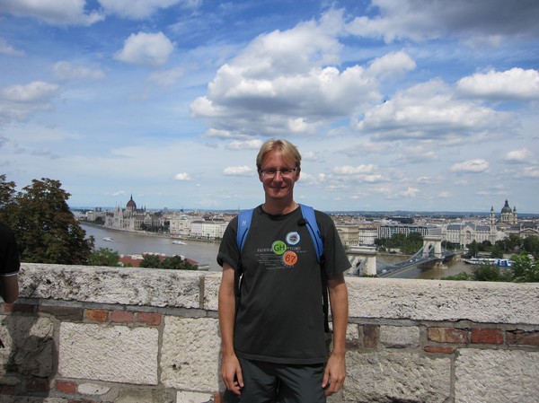 Stefan uppe i Budapest castle district.
