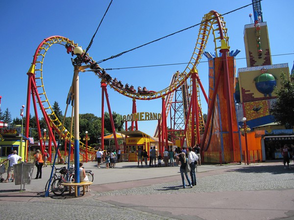 Boomerang i nöjesområdet Wurstelprater, Wien.