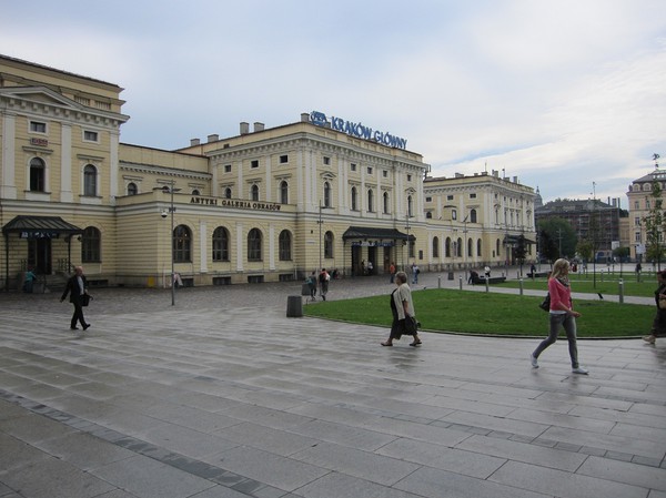 Tågstationen i Krakow.