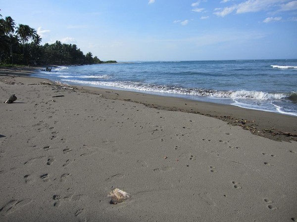 Stranden i centrala Cateel.