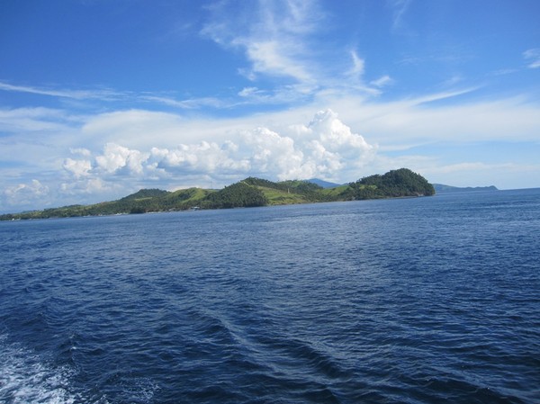 Mindanaos nordligaste punkt, på färjan till San Ricardo, Leyte.