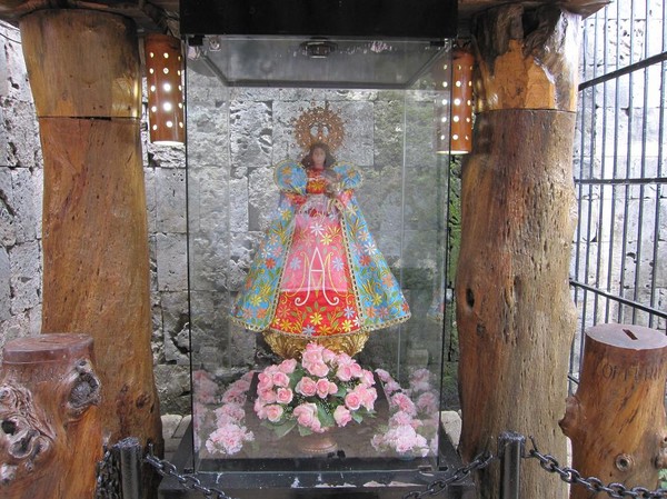Virgin Mary avbildad, Fort San Pedro, downtown Cebu city.