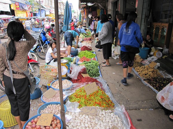 Marknaden i Udon Thani.