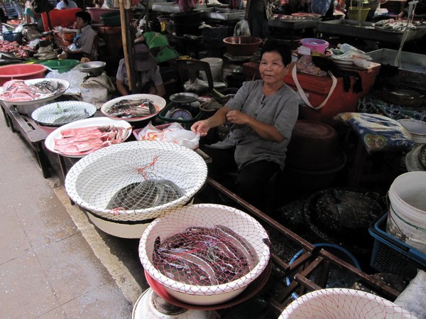 Marknaden i Udon Thani.