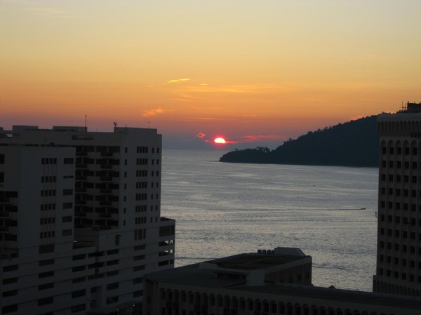 Solnedgång, Signal hill, Kota Kinabalu.