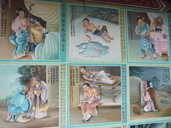 Målningar, Tua Pek Kong Temple, Miri.