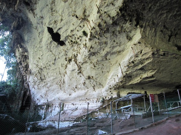 Del av grottöppningen, Niah cave.