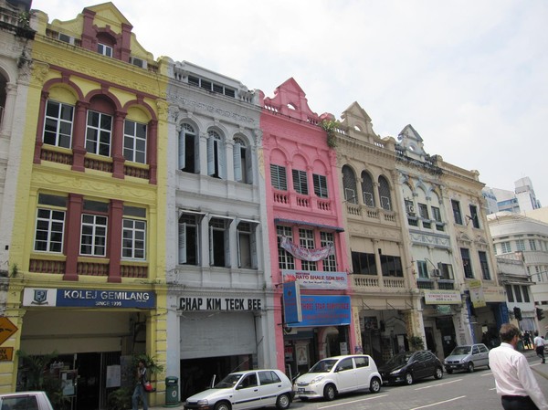 Koloniala byggnader i chinatown, Kuala Lumpur.