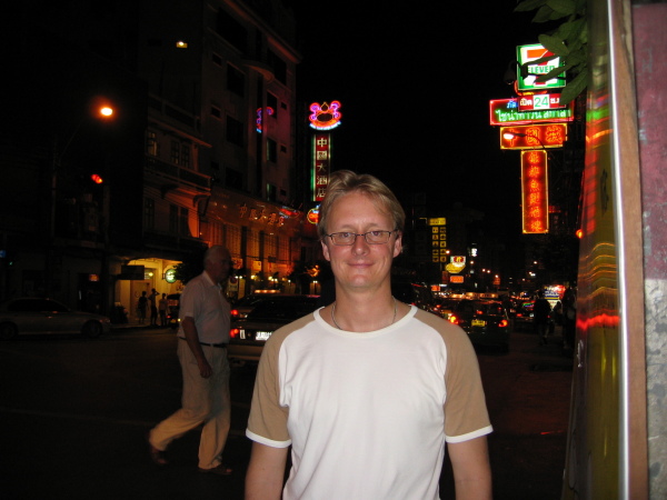 Stefan i Chinatown Bangkok, juli 2005.