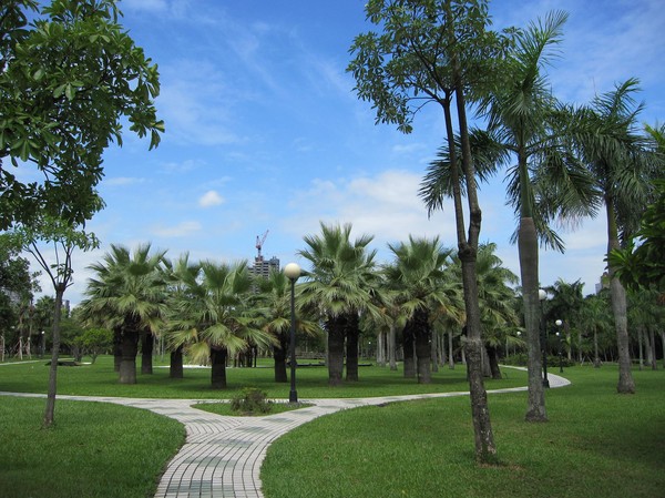 Daan park i centrala Taipei.