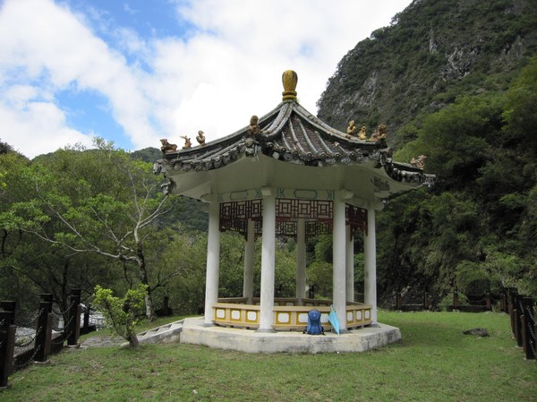 Vandringen genom Taroko Gorge.