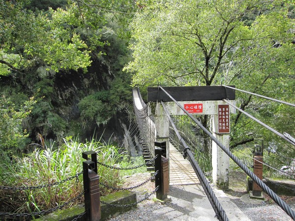 Vandringen genom Taroko Gorge.