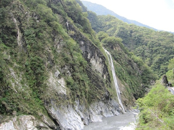 Vandringen genom Taroko Gorge.