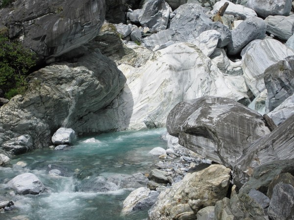 Vandringen genom Taroko Gorge.