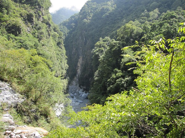 Vandringen genom Taroko Gorge.