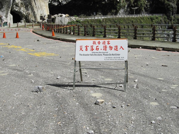 Vandringen genom Taroko Gorge.