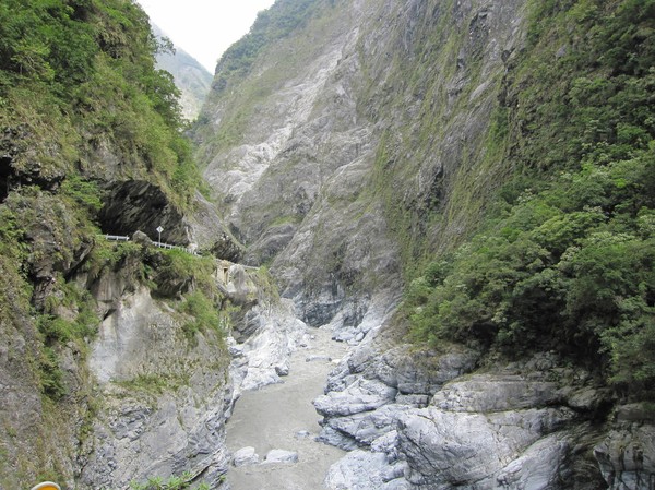 Vandringen genom Taroko Gorge.