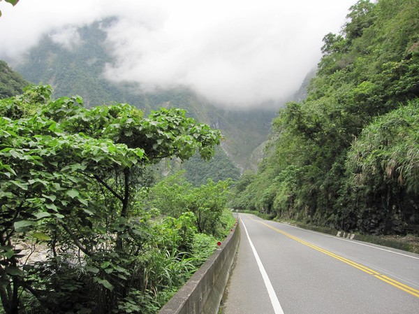 Vandringen genom Taroko Gorge.