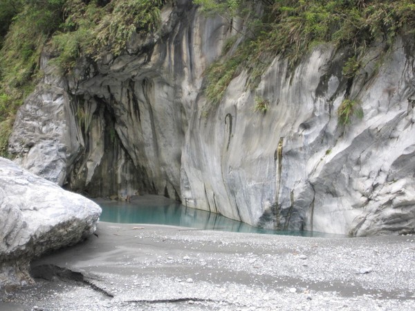 Vandringen genom Taroko Gorge.