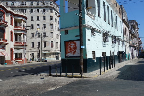 Porträtt av Che Guevara, Centro Habana, Havanna.