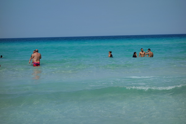 Stranden vid Boca Ciega, Playas del Este, Havanna.