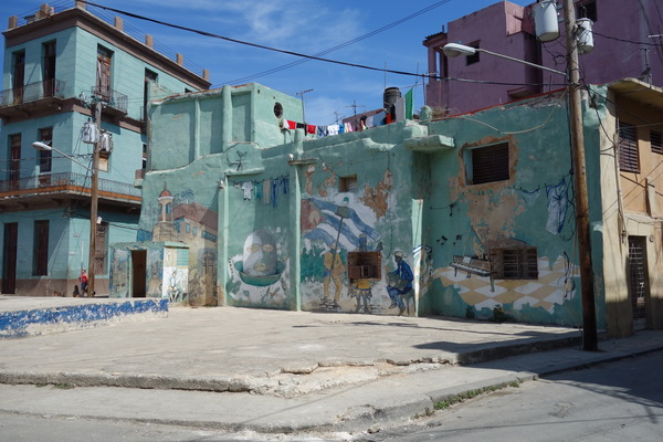 Fasadmålningar Centro Habana, Havanna.