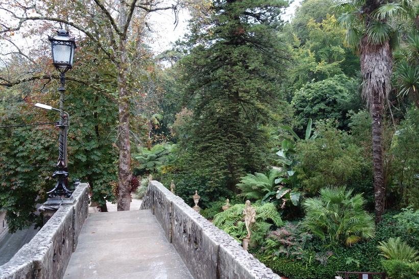 Quinta da Regaleira i historiska Sintra, Portugal.