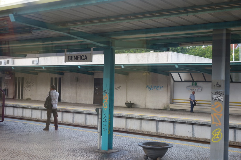 Tågstation Benfica, Portugal.