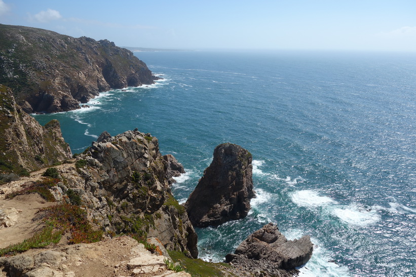 Cabo da Roca, den västligaste punkten på det europeiska fastlandet, Portugal.